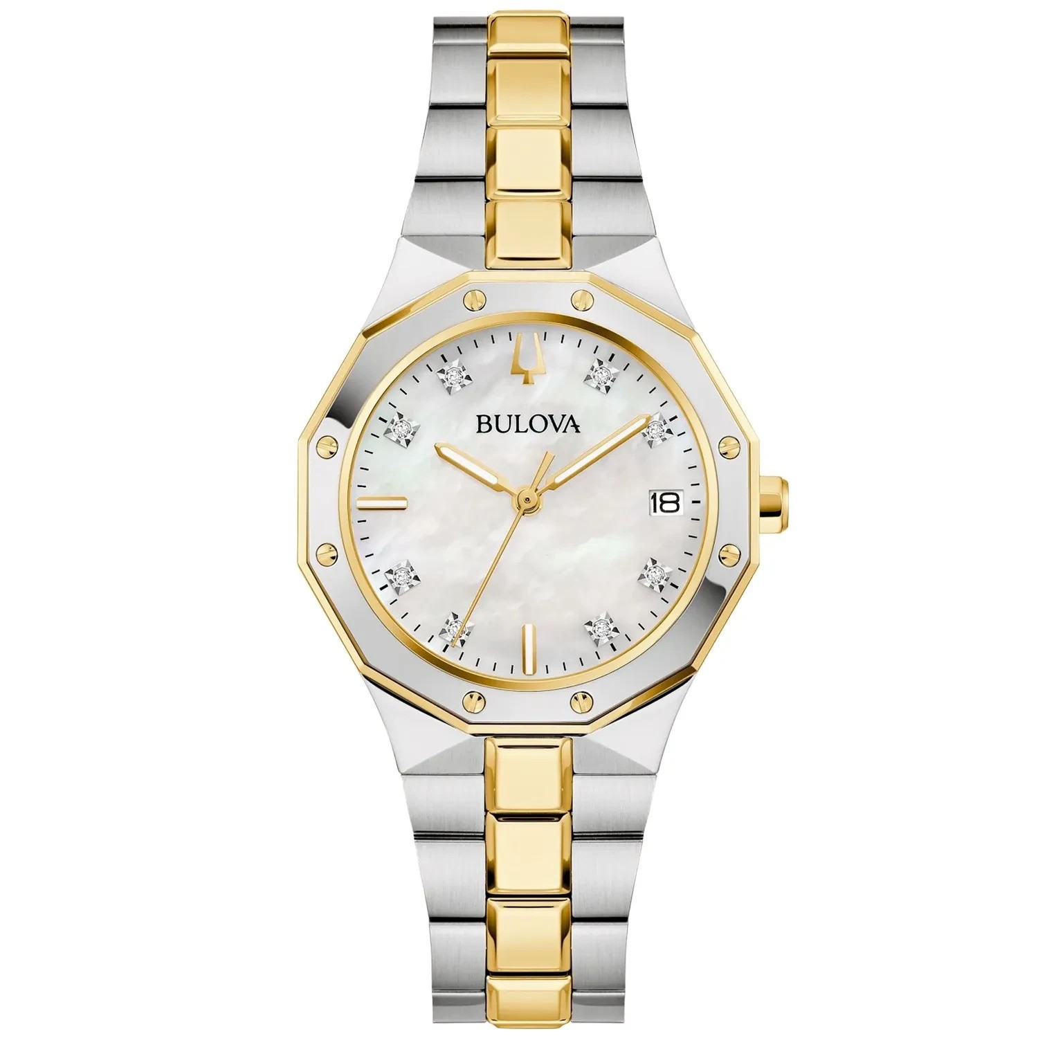 Bulova Prestige Mehrfarbig Damen Armbanduhr 98P234