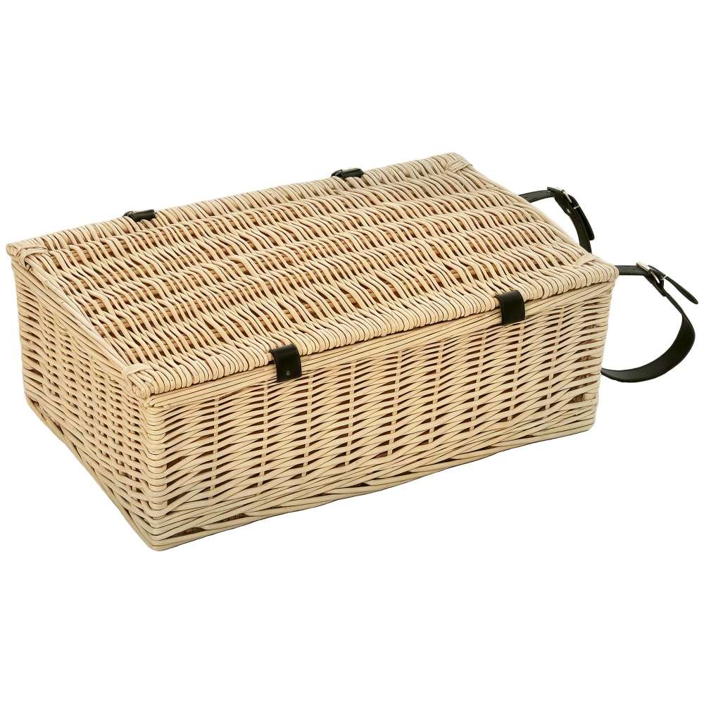 Cesta da pic nic per 4 persone con area Frigo e accessori 54x34x20 cm