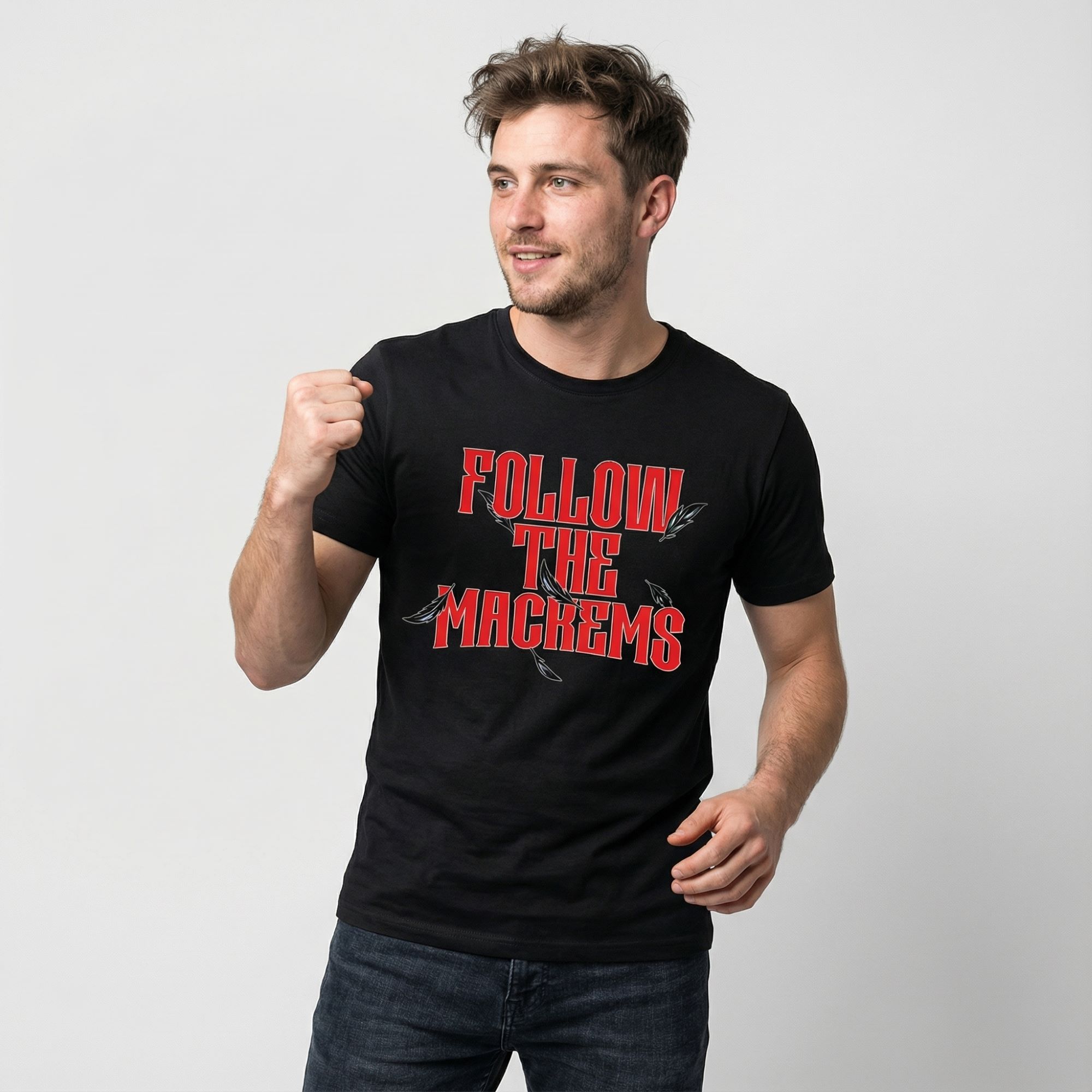 Sunderland Follow The Mackems Grafik-T-Shirt – Schwarz – Herren Image