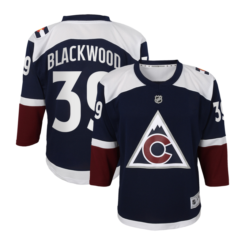 Colorado Avalanche Fanatics Replica Heimtrikot - Schwarz - Mackenzie Blackwood - Jugendliche Image