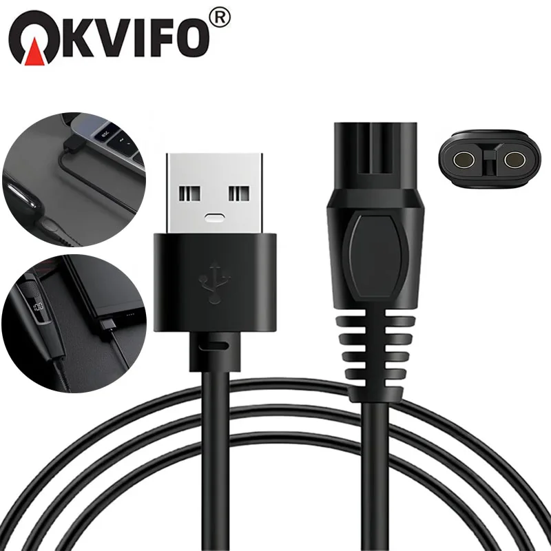 KVIFO 5V USB-Ladekabel passend für Philips Norelco OneBlade QP2724 QP2834 QP1424 QP1324 QP1924 QP4631 Hybrid-Elektrorasierer Image