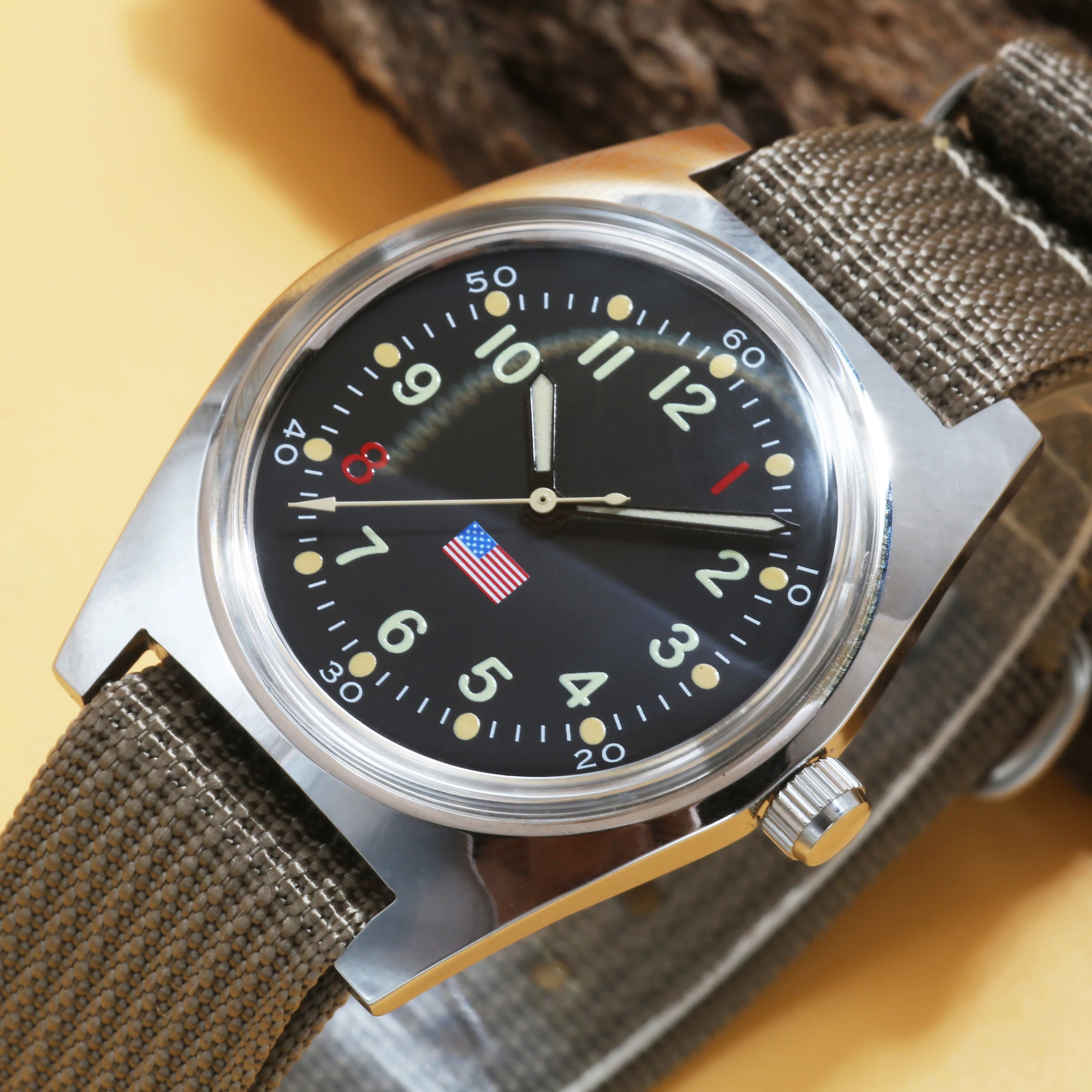 36 mm Retro-Herren-Mechanische Uhr Shanghai 8120, manuelles Uhrwerk, geeignet für Herrengeschenke, China-Uhr im Großhandel Image