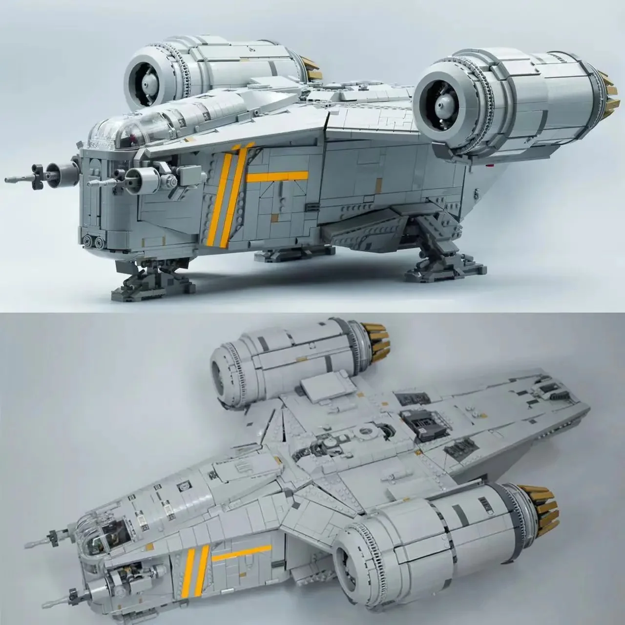 6187 Stücke Classic Mode Die Razor Crest Montage Baustein Modell Set Kompatibel 75331 Kreativität Raumschiff Ziegel für Kind 75292 Image