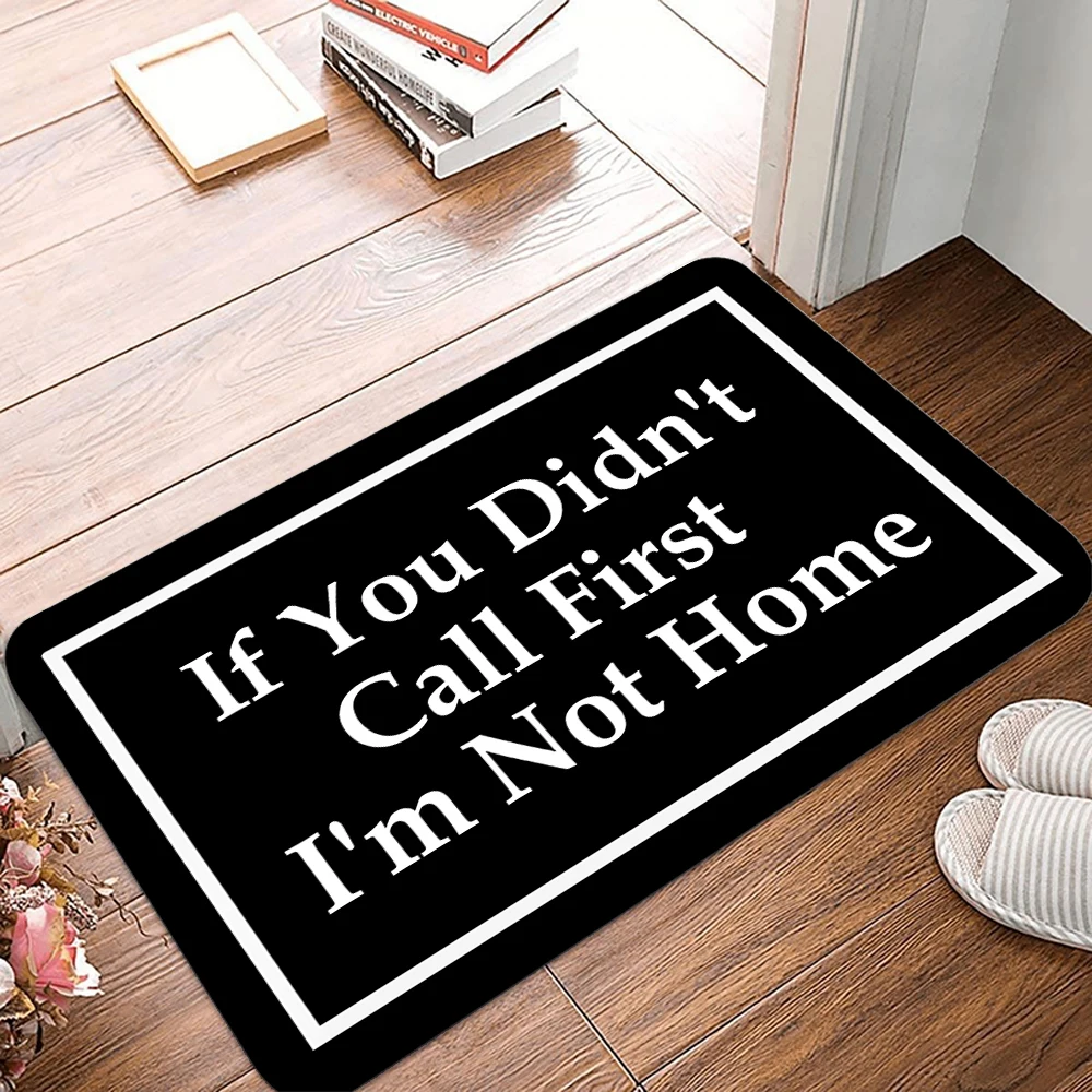 Lustige Willkommens-Fußmatte, rutschfeste Bodenmatte, dekorativer Teppich für Zuhause, Wohnzimmer, Schlafzimmer, Küche, Heimdekoration, Fußmatte Image