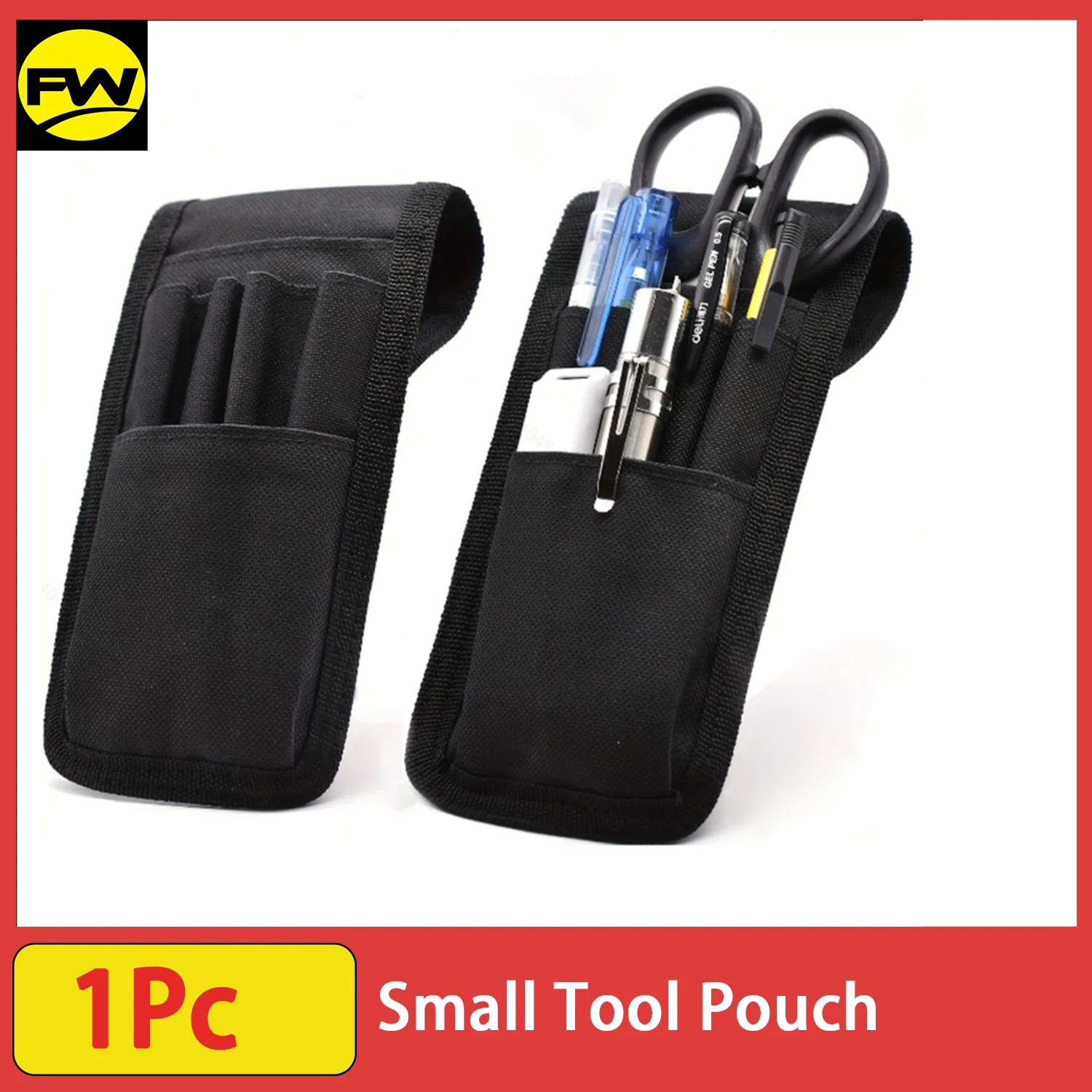 Petite pochette à outils, pochettes pour ceinture à outils, pochette à outils pour électricien, mini fixation de poche organisateur pour ceinture à outils, 5 poches