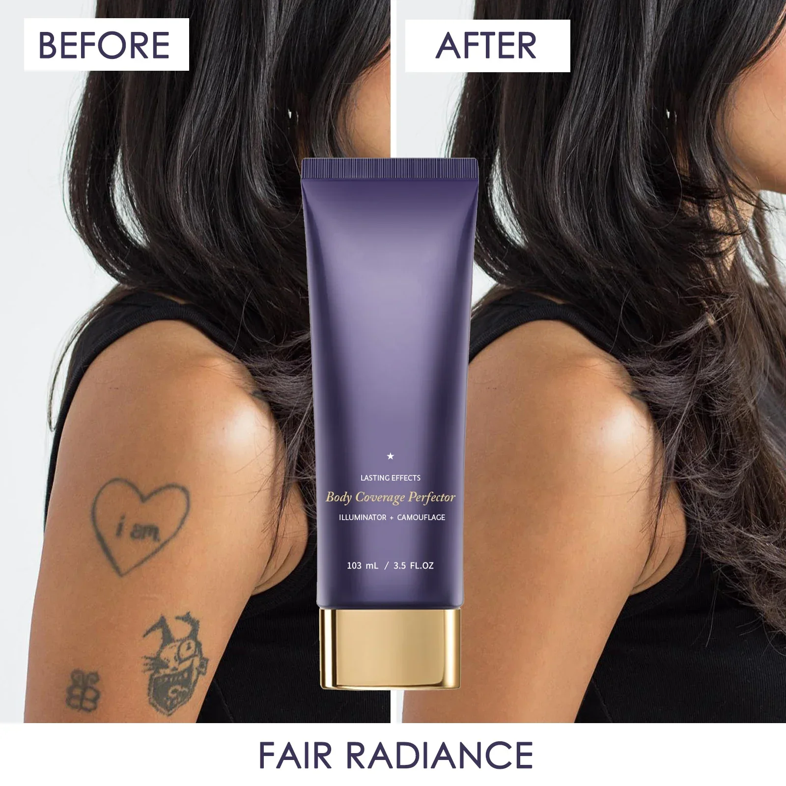 103ML Tattoo Körper Concealer Make-Up Langlebige Wasserdichte Tattoo/Narben/Flecken Hohe Abdeckung Creme Körper Abdeckung Foundation creme Image