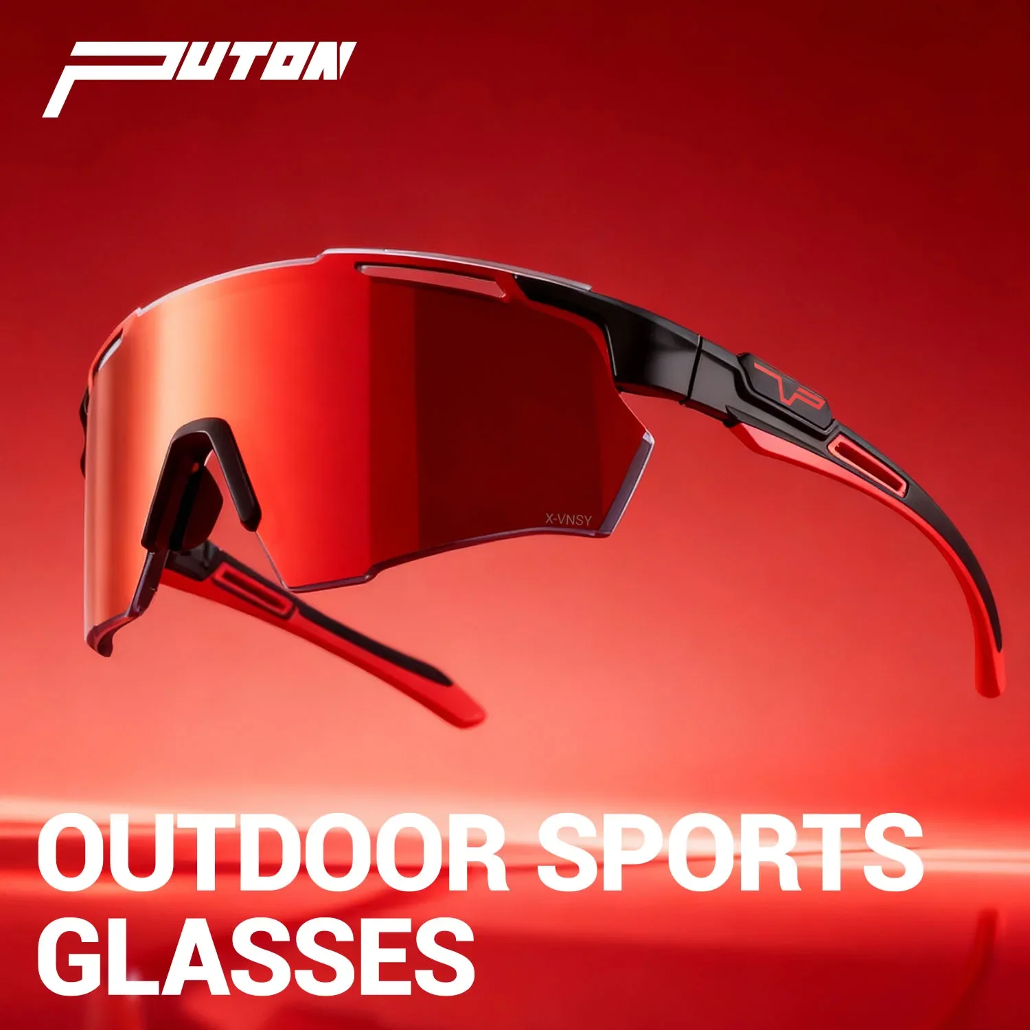PUTON Photochrome Radfahren Gläser Laufen Outdoor Sonnenbrille Männer Frauen MTB Rennrad Brille Mode Wandern Stick Sonnenbrille Image