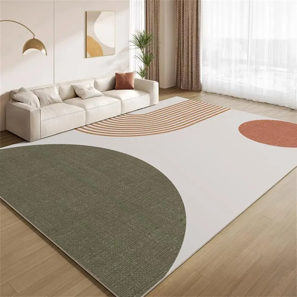 VIKAMA Modern Art Wohnzimmerteppich, Schlafzimmer-Bodenmatte, Büro-Bodenmatte, leicht zu reinigen, Teppich für den Innenbereich, Heimdekoration Image
