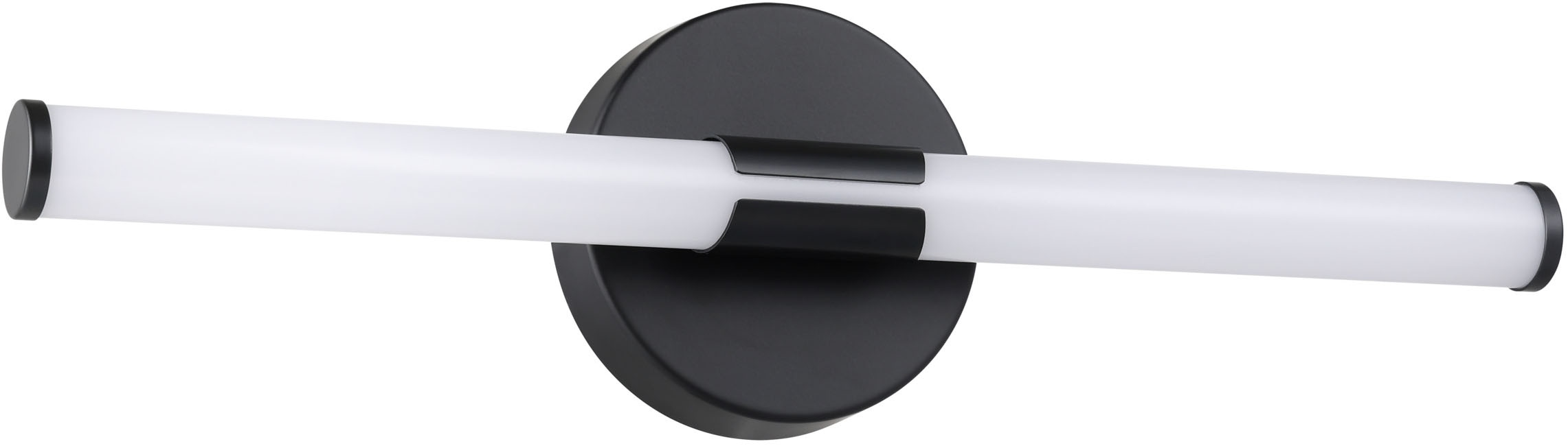 EGLO Spiegelleuchte "RAMOLA Spiegellampe - Stahl - LED - 7,5W - IP44", schwarz, 1, H: 12cm, 1 Stk., Leuchten, Wandlampe, Badezimmerlampe, Bad, L45 x H12 x AL6,5 cm, Spiegelleuchte