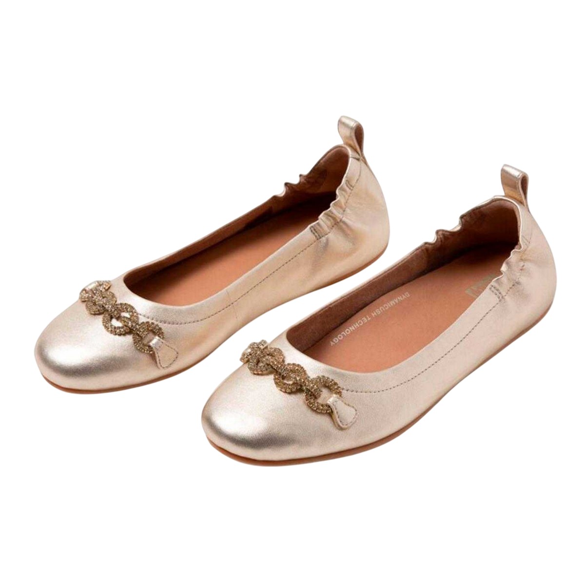 Fit Flop - "Allegro" Glitzer Ballerinas für Damen (Gold)