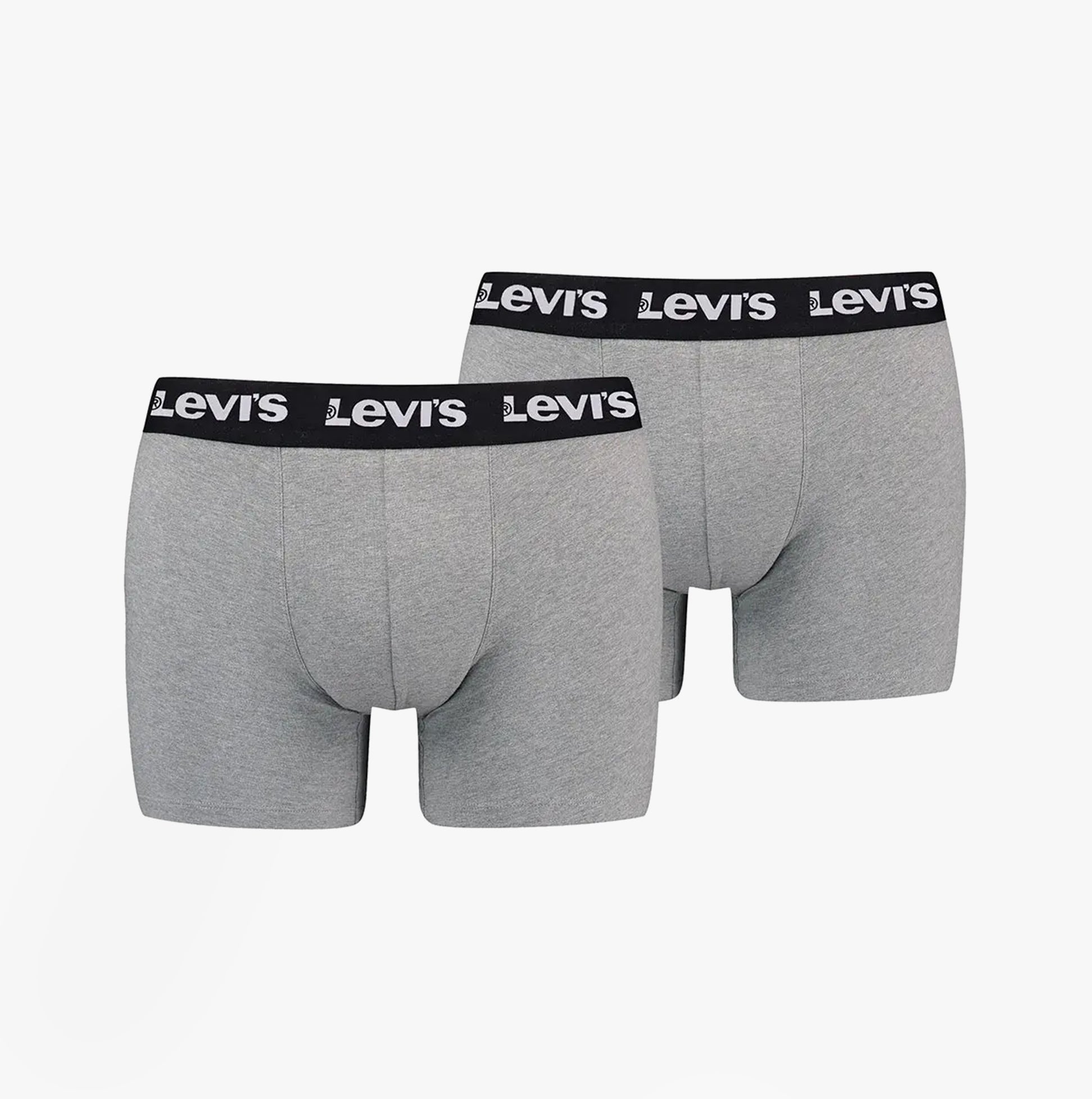 Levi's Repeat Logo Herren 3er-Pack Boxershorts Mittelgrau Melange Image