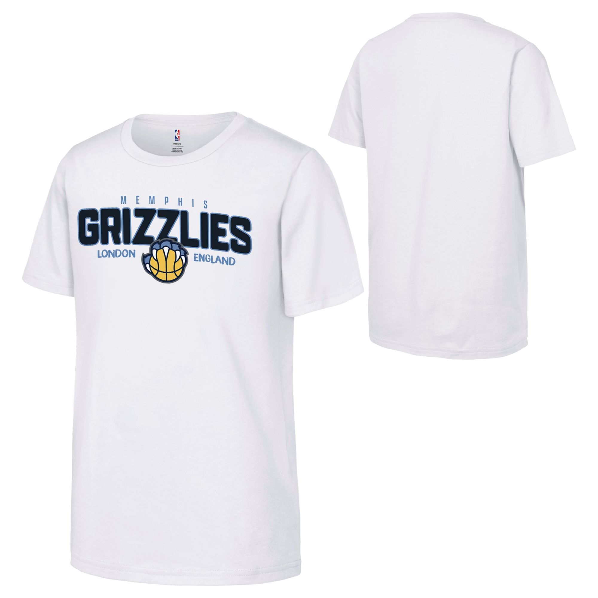 Memphis Grizzlies Heimstadt-T-Shirt für die Spiele 2026 in London – Junior Image