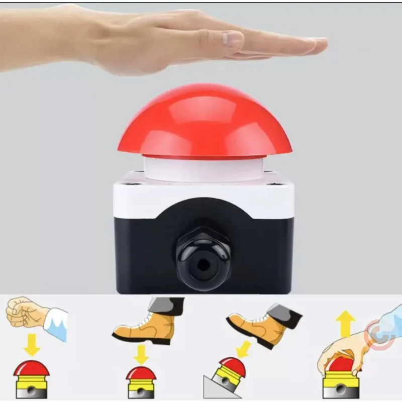 Fußschalter FAK-R/KC11/I, Pilztastenschalter, Not-Aus-Fußschalter 1NO+1NC Image