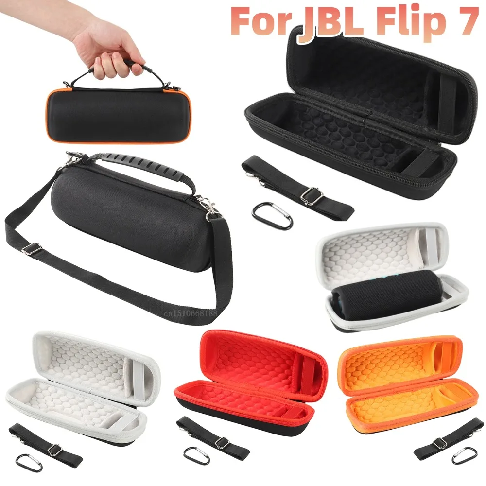 Harte Reisetasche mit verstellbarem Schultergurt, Umhängetasche, Tragetasche für JBL Flip 7, tragbarer BT-Lautsprecher Image