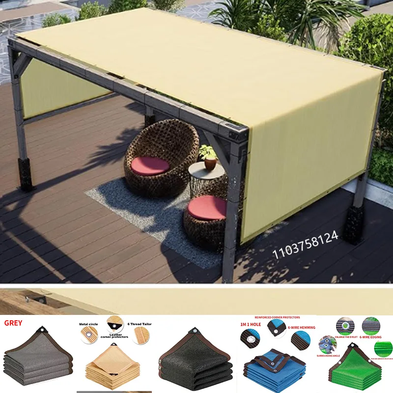 Sonnenschutznetz Gartenpflanzen Sonnenschutz Baldachin UV-Schutz Outdoor Sonnenschirm Schwimmbad Sonnenschirm 75-80% Image