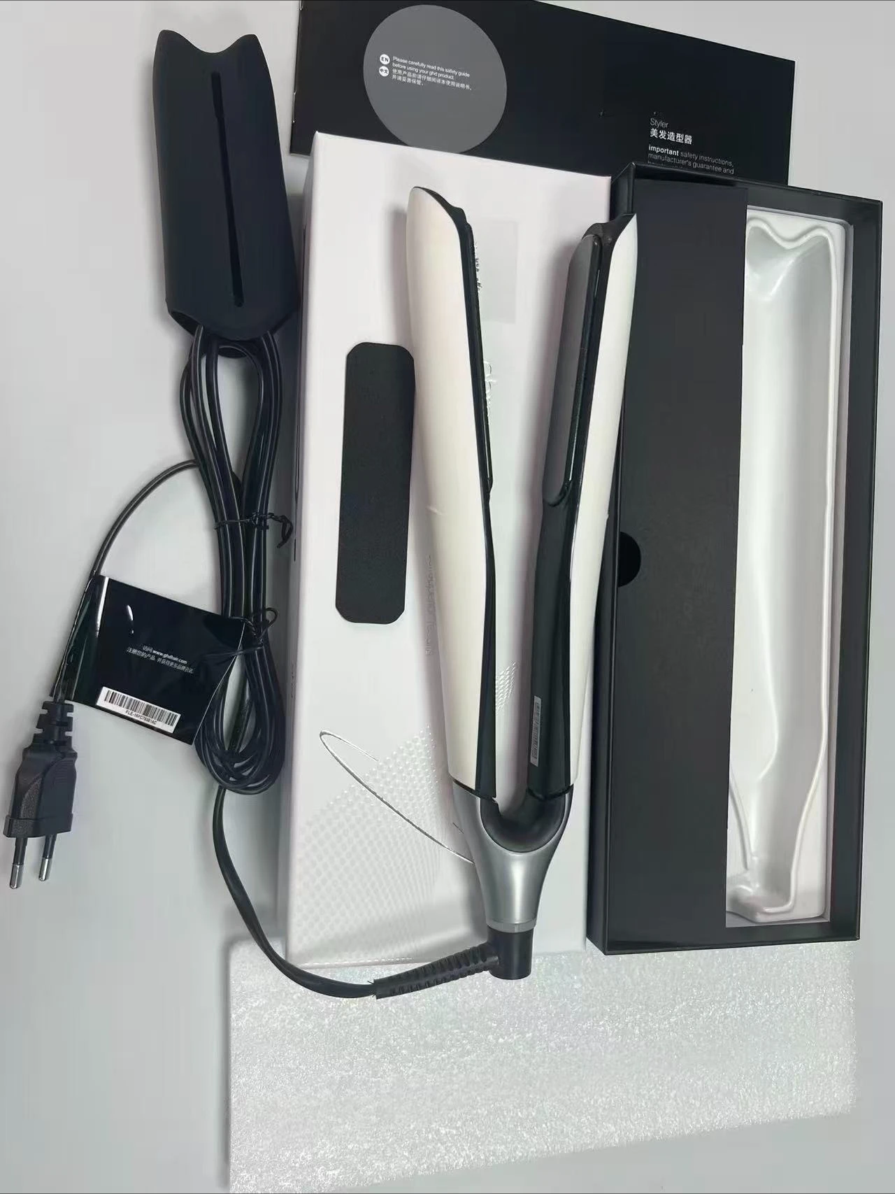 Suitable for GHD Platinum Straightener Clamp, Wireless Negative Ion Hot Press Clamp, Mini Curly Hair Dual-use Straightener