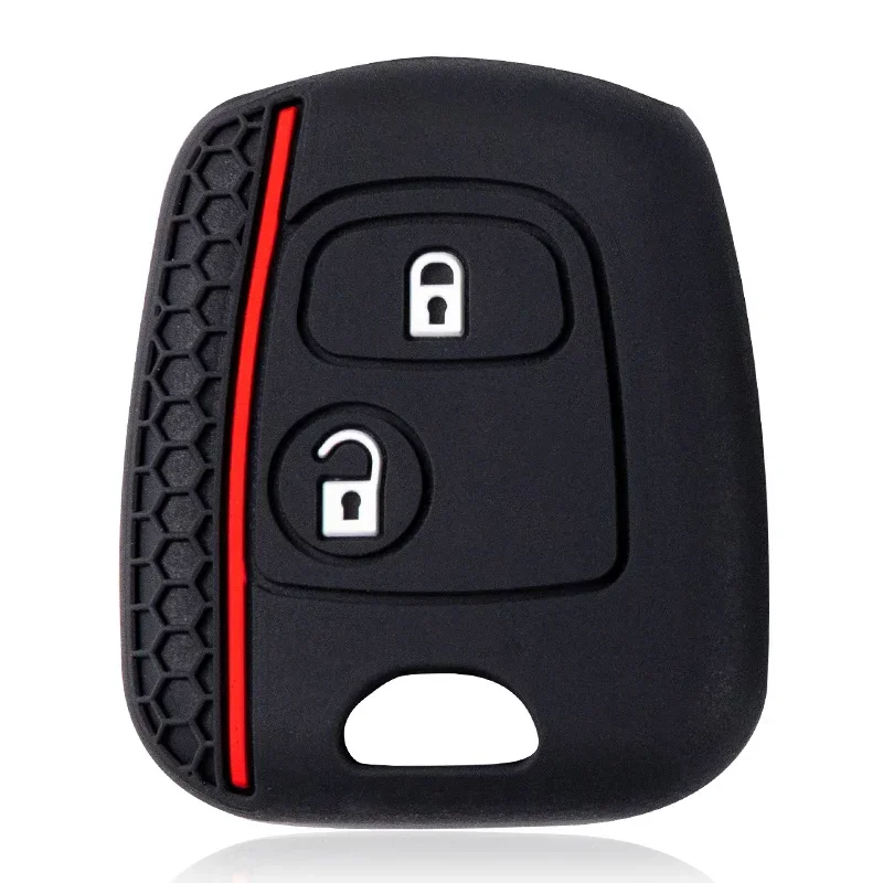 Schlüsselanhänger-Abdeckungsschutz für Peugeot 206 107 207 307 2007 406, Schlüsselanhänger-Halter für Citroen C3 C1 C2 Berlingo-Gehäusekappen Image