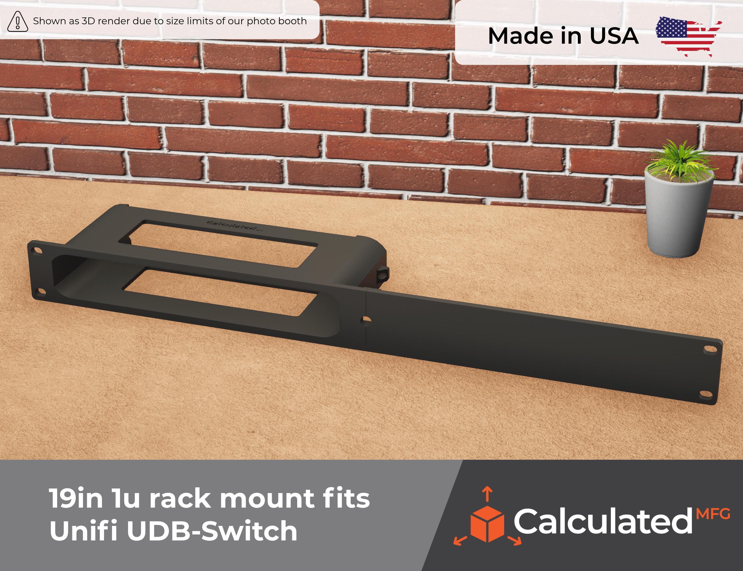 "Supporto rack 19\" 1U compatibile con UniFi UDB-Switch / supporto 1U per rack server standard da 19\""