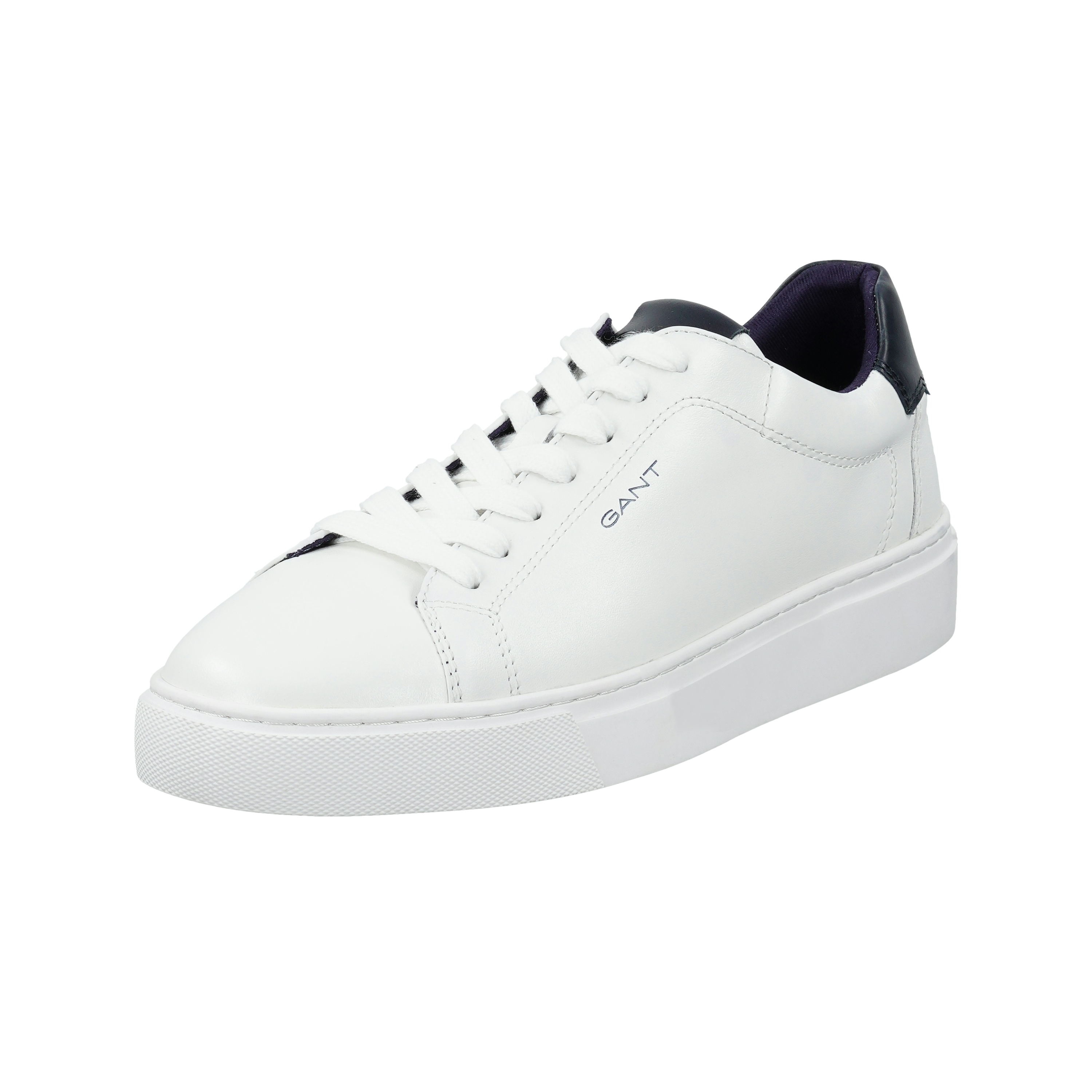 Sneaker GANT "Mc Julien", Damen, Gr. 41, weiß, marine, Leder, colorblocking, Schuhe Sneaker, Business Schnürschuh, Retro Sneaker mit Lederinnensohle