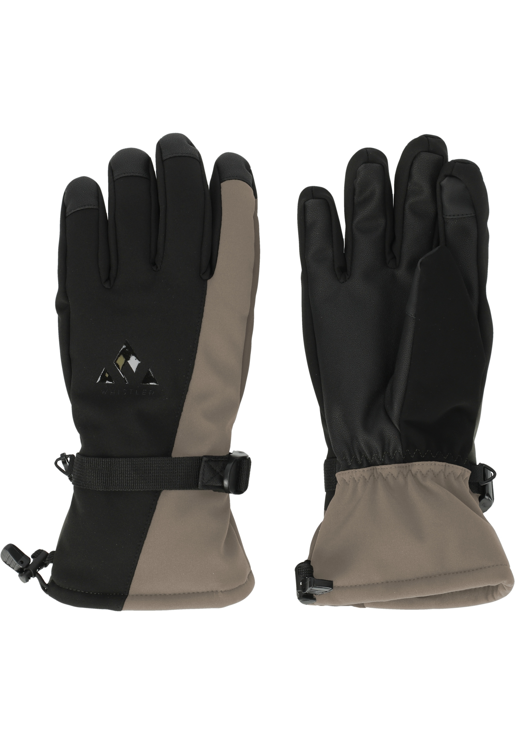 Skihandschuhe WHISTLER "Fenwick", Damen, Gr. S, braun, 94% Polyester, 6% Elasthan, unifarben, Handschuhe, mit touchscreen-kompatiblen Fingerspitzen Image