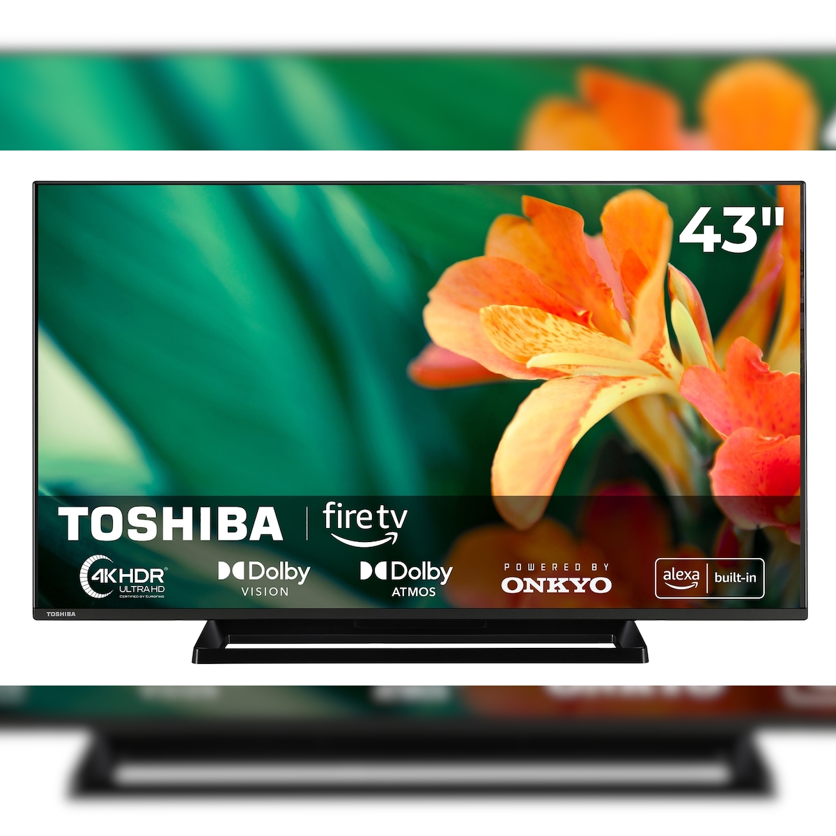 Toshiba 43UF3F63DAR Fernseher 43 Zoll Smart TV, Fire TV, 4K UHD, Dolby Vision HDR & Dolby Atmos, Sound by Onkyo Image