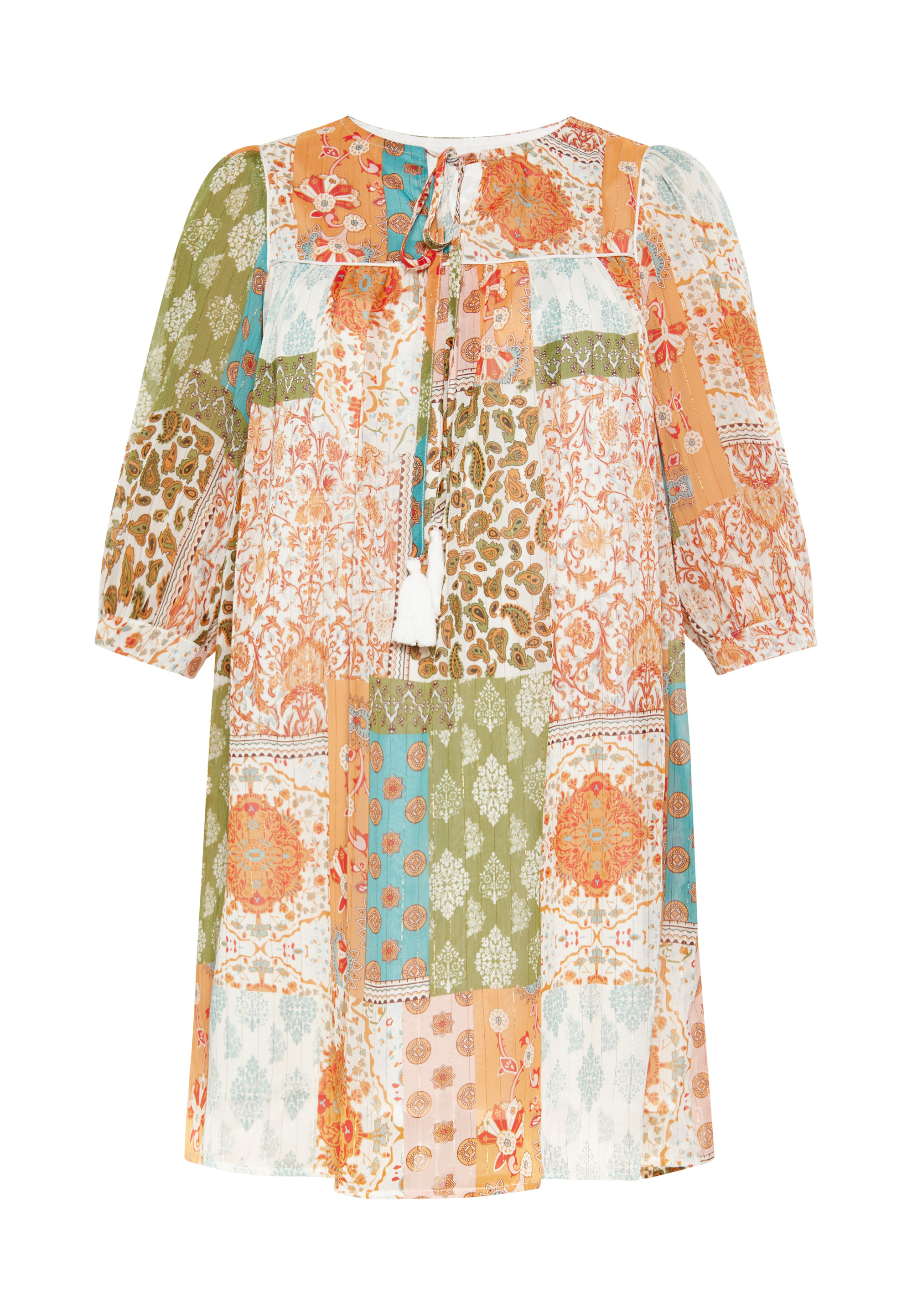 usha Kleid Frauen mehrfarbig orange M