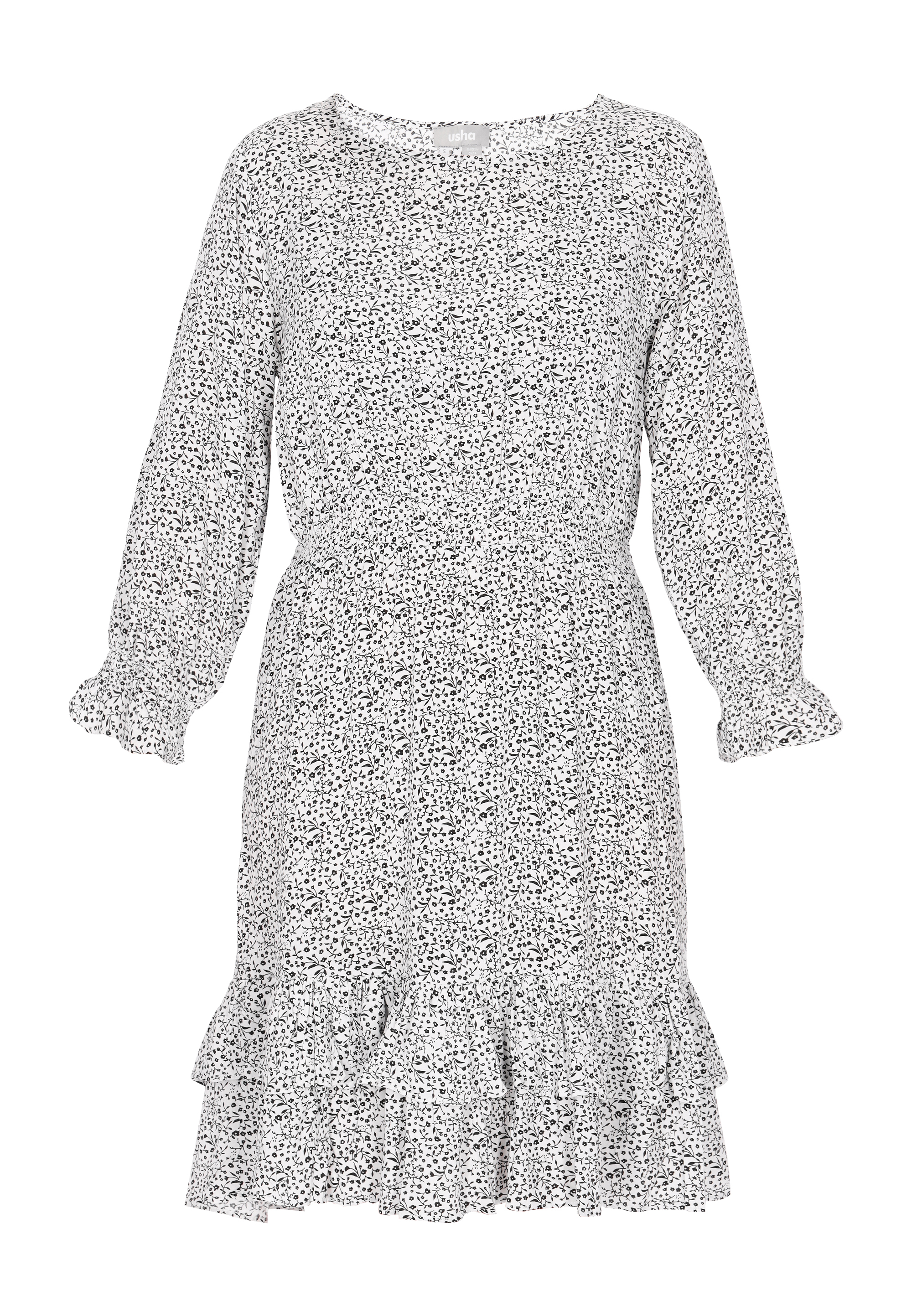 FELIPA Kleid Frauen weiß-schwarz M