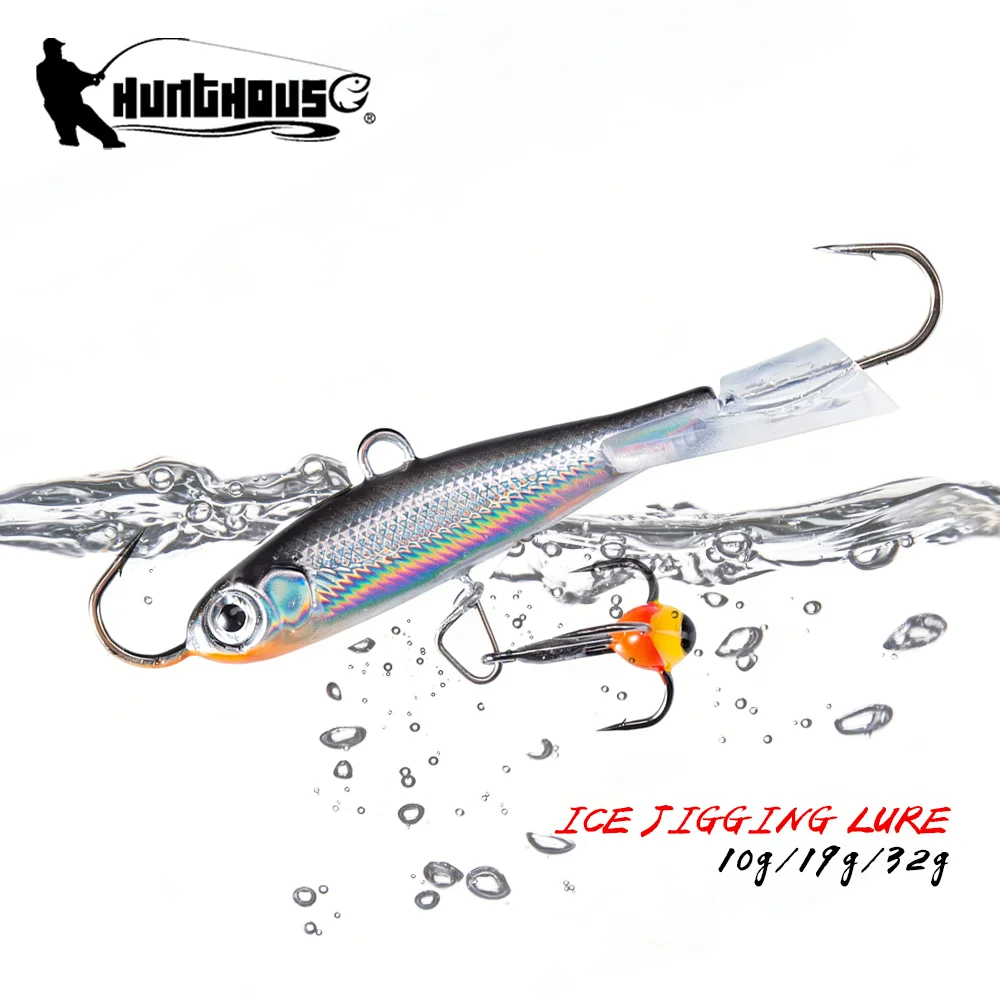 Hunthouse Eisfischköder Winterköder 50/65/75 mm 10/19/32 g Jigging Balancer Bass Hecht Karpfen Barsch Angelgerät Harte Köder Köder Image