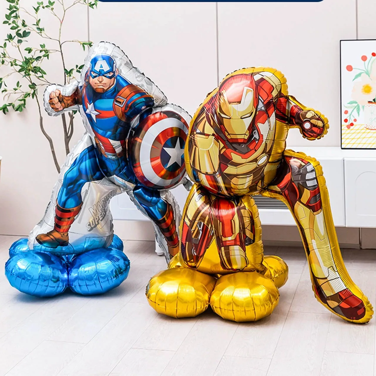Iron Man Ballon Captain America Air Globos Iron Man Held Geburtstagsfeier Babyparty Dekoration Jungen Geschenkzubehör Image