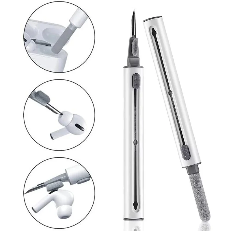 Reinigungsset, kabelloser Bluetooth-Kopfhörer-Reinigungsstift für AirPods Pro 1 2 3, Headset-Abdeckung, Reinigungsbürste, Ohrhörer-Reinigungswerkzeuge Image