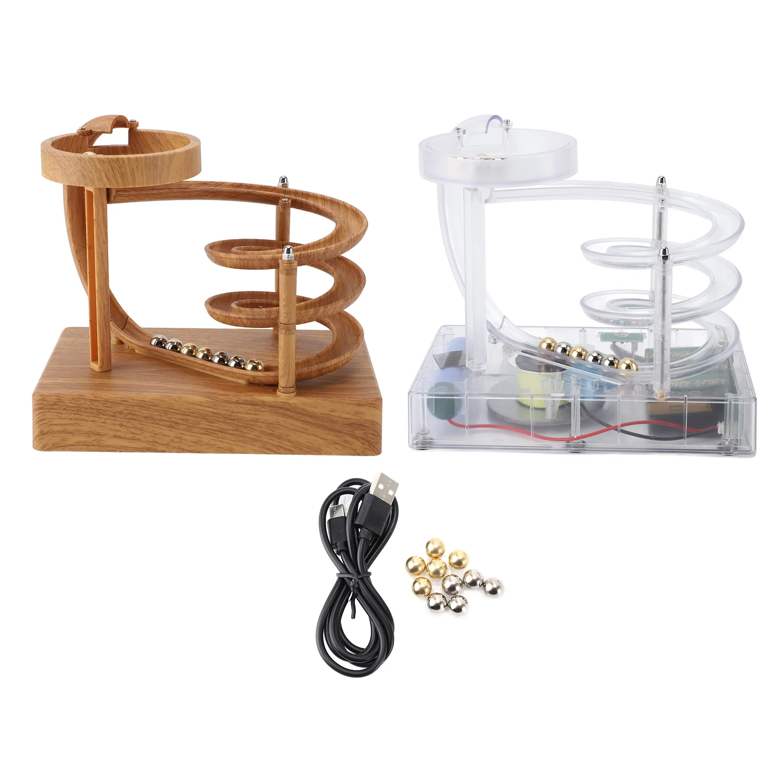 Art Perpetual Motion Machine Schreibtisch Ornament Schreibtisch Non Stop Rolling Ball Tabletop Dynamics Principe für Display Image