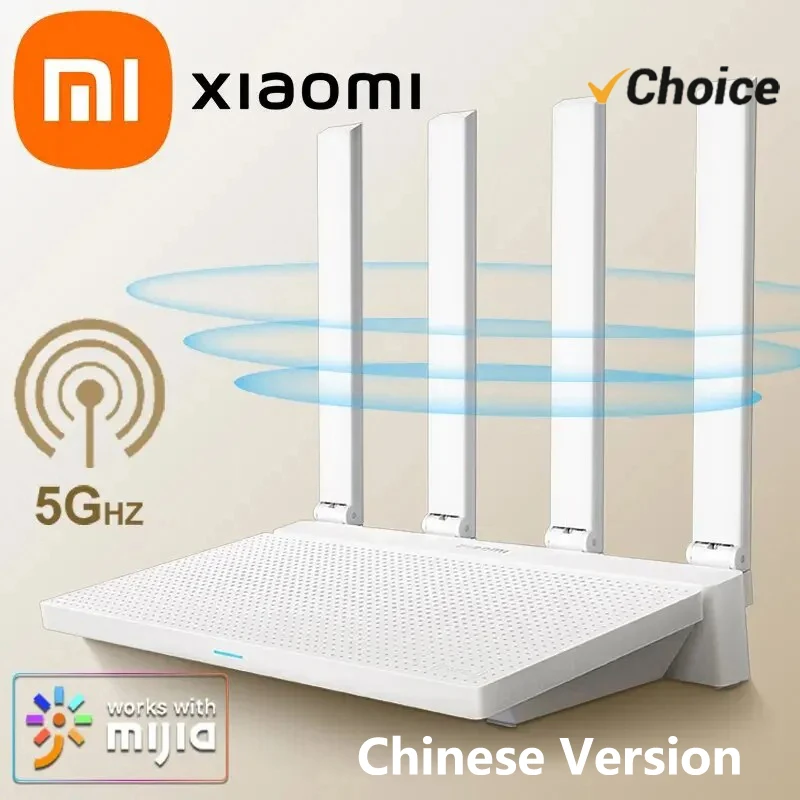 Xiaomi Router AX3000T 2,4G/5G Mesh Technologie WiFi-6 Effiziente Wandpenetration Kinder Online Schutz WiFi Router Repeater, Image