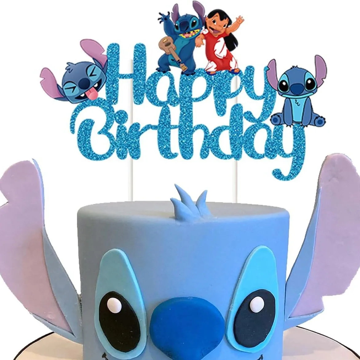 Stich Thema Jincong Papier Alles Gute Zum Geburtstag Kuchen Einsatz Papier Caketopper Für Kild Geburtstag Kuchen Dekoration Caketopper Supplie Geschenk Image