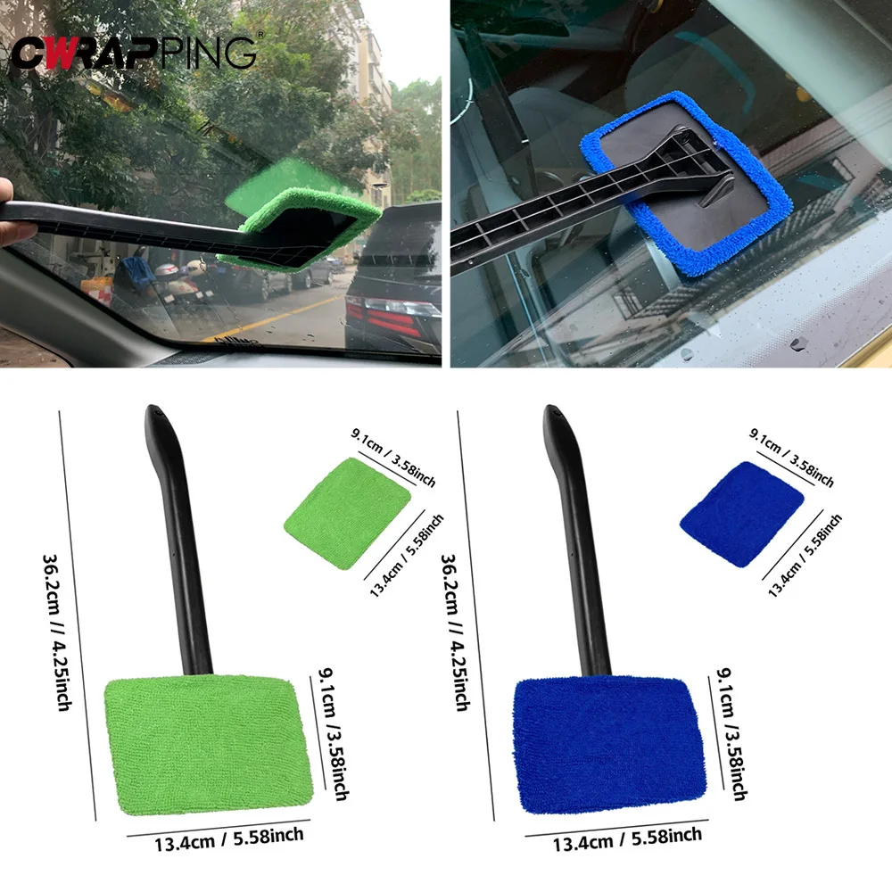 Auto Fenster Windschutzscheibe Reiniger Pinsel Kit Reinigung Waschen Werkzeug Innen Auto Glas Reinigung Waschen mit Lange Griff Auto Zubehör Image
