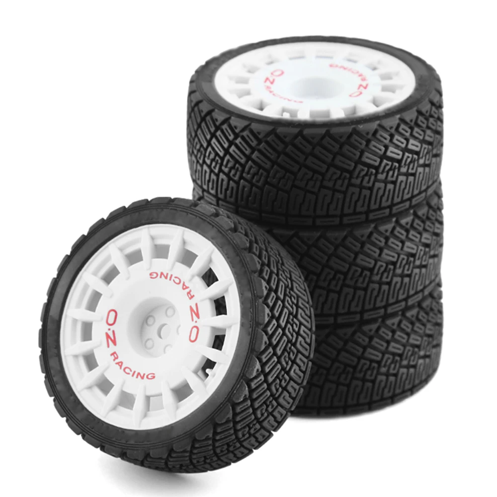 4 Stück 67 mm Kunststofffelge Gummireifen Universal für alle 1/10 RC Rally On-Road Racing TAMIYA TT02 XV01 HSP 94123 HPI KYOSHO WLt