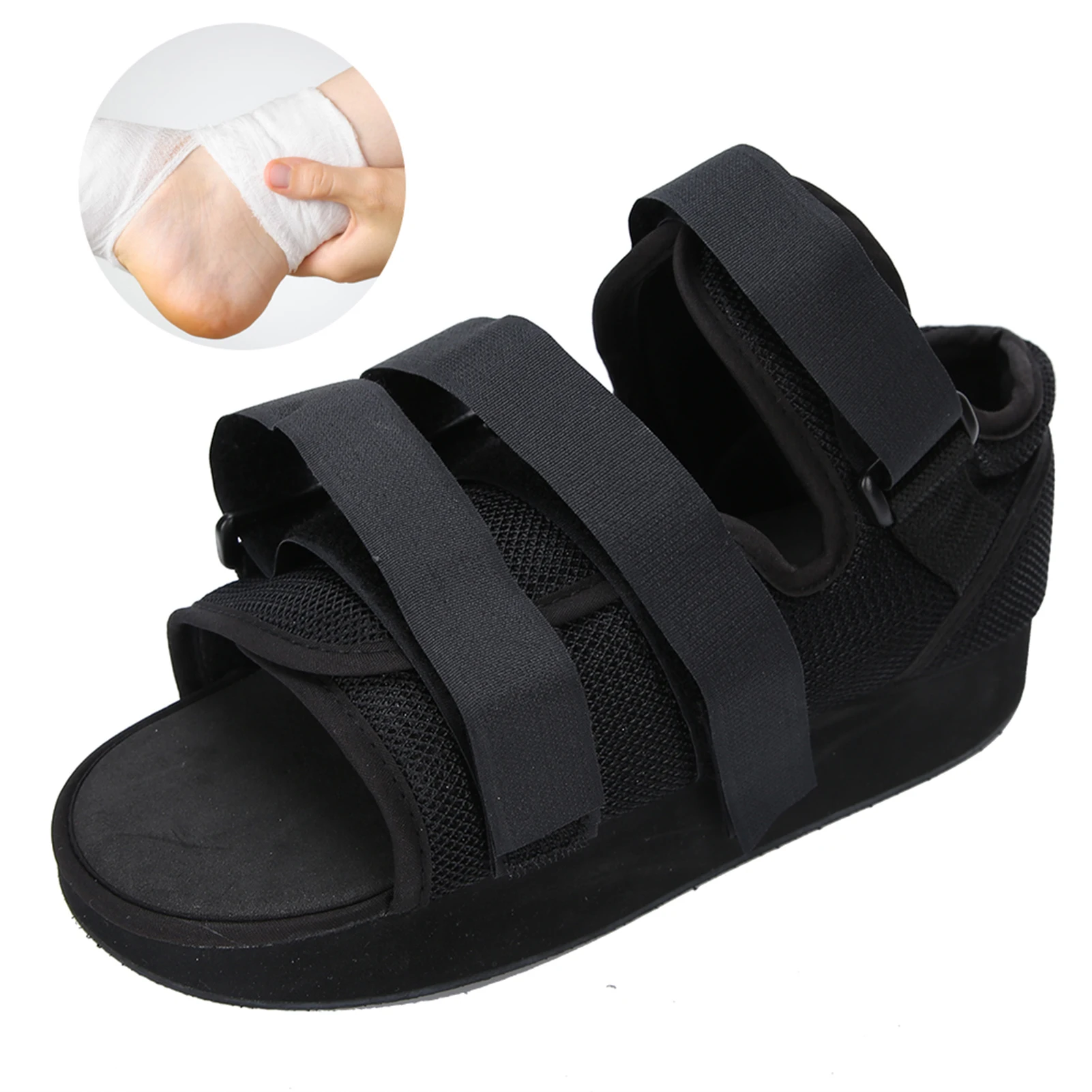 Atmungsaktiver gegossener Post-Op-Schuh Zehen-Wanders chuh Fußschutz gegossener Stiefel für ortho pä dische Fußstützen mit gebrochenem Fuß Image