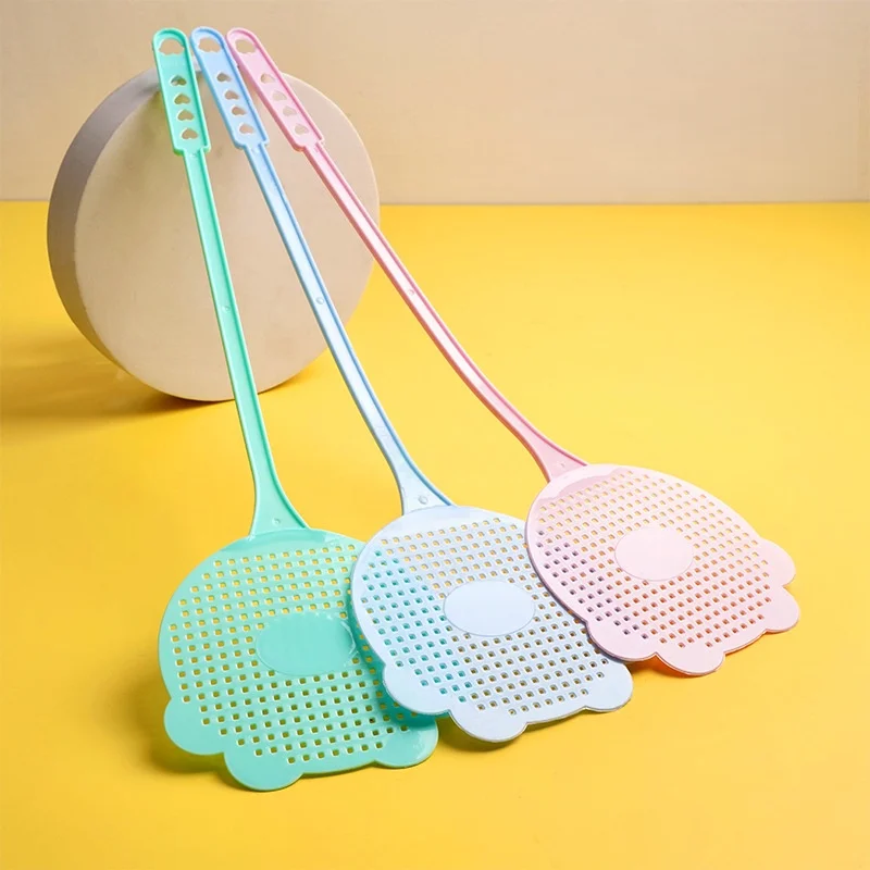 Fliegenklatsche, Kunststoffhaushalt, nicht schlechte, manuelle Fliegen- und Mückenklatsche, Sommer-Mückenklatsche mit verlängertem Griff Image