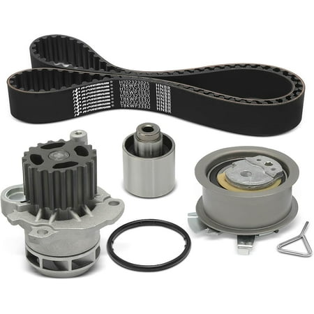 A-Premium Timing Belt Kit & Water Pump Compatible with Volkswagen Jetta 2004-2005 1.9L Golf/Beetle 2004-2006 1.9L Passat 2004-2005 2.0L 4-PC Set