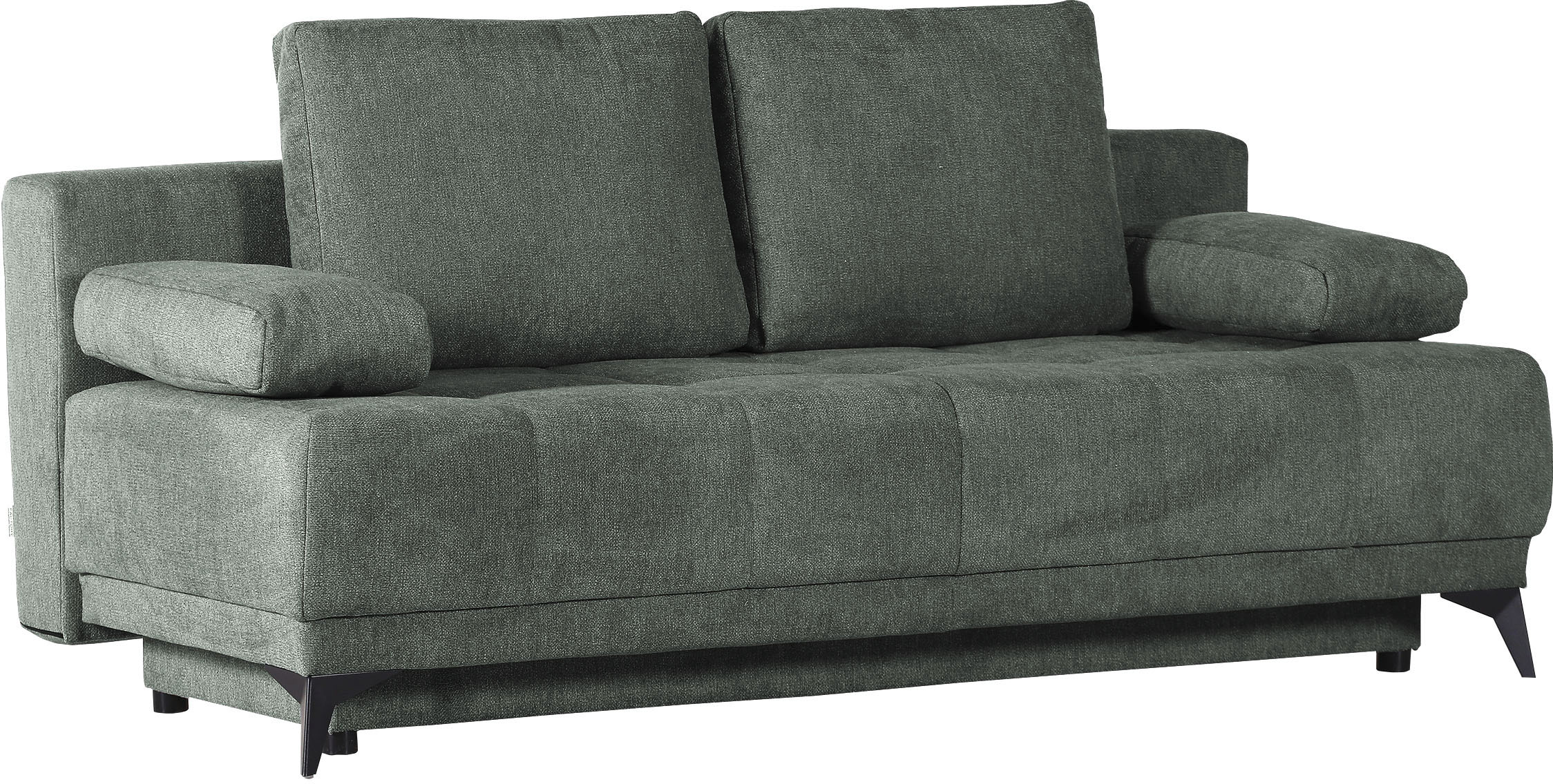 Schlafsofa GUTMANN FACTORY, grün, B:195cm H:77cm T:100cm, Sofas, Schlafsofa