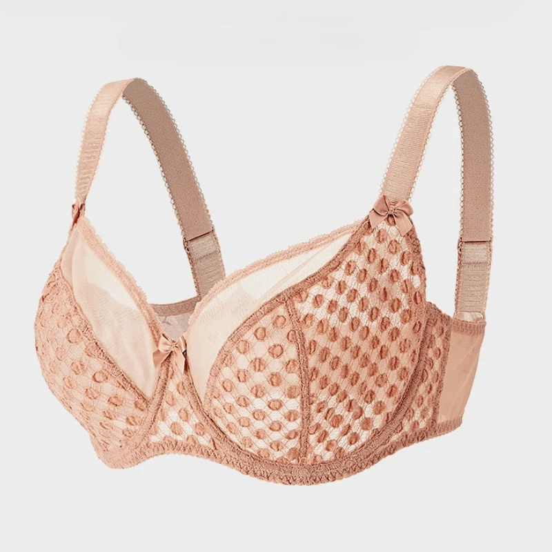 Minimizer-BH für große Brüste, volle Körbchen, Anti-Durchhängen, atmungsaktive Mesh-Unterwäsche, unterstützendes sexy Schleifendesign, Übergröße Pi ●ne Image