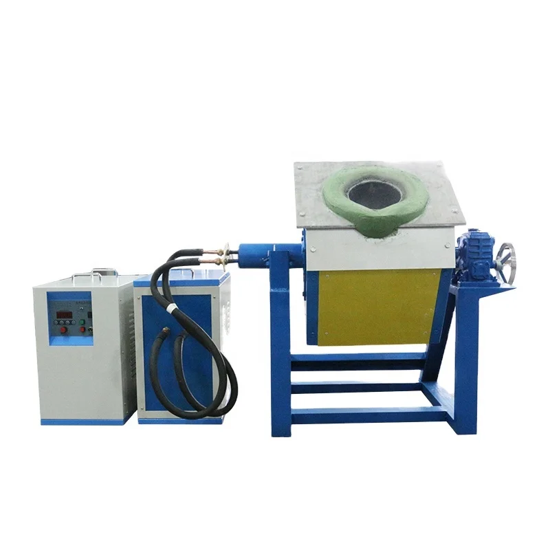 Induction Melting Hot Working Furnace for Industrial Iron, Gold, Silver, Copper, Aluminum, and Other Metals and Alloys Image