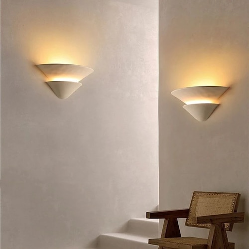 Wandleuchte, kleine Acryl-Wandleuchte, Vintage-Kopfteillampe, Innenbeleuchtung für Schlafzimmer, Wohnzimmer, Esszimmer, Flur, 110–240 V Image