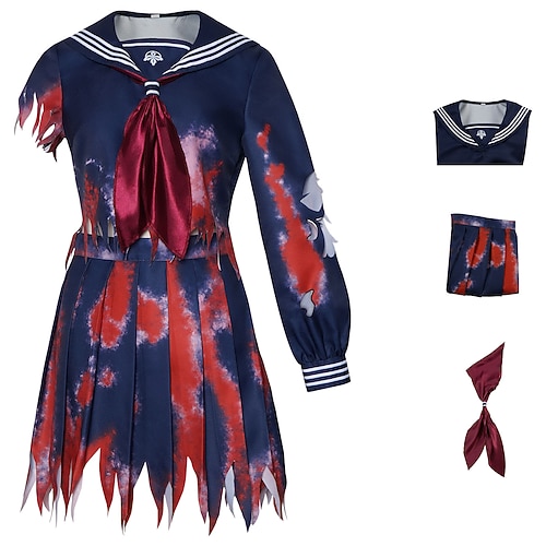 Gothic-Horror Cosplay Kostüm Videospiel Cosplay Horror for Damen Erwachsene Halloween Karneval Abendgesellschaft Halloween Leistung