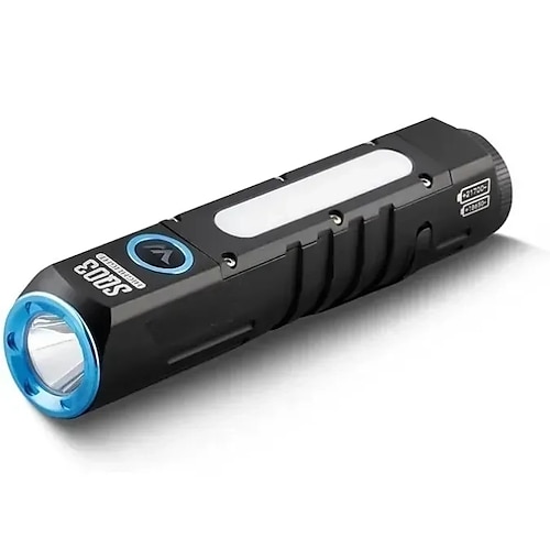 EDC-Taschenlampe – wiederaufladbare 1000-Lumen-LED-Taschenlampe mit Clip, Magnetfuß, USB-C-Ladeanschluss, wasserdichtem Gehäuse aus Aluminiumlegierung für Camping, Wandern, Nachtspaziergänge und den Image