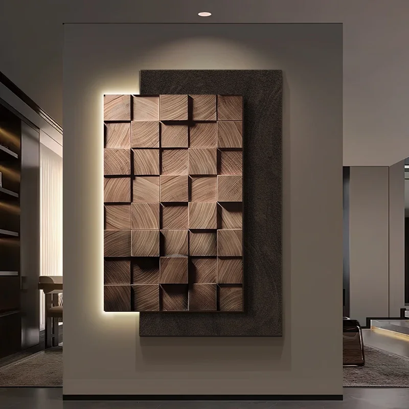 2025 Moderne einfache dreidimensionale geometrische Wandlampe Sandstein Malerei Veranda Dekoration Wandlampe hochwertiges Sense Living