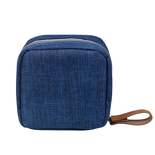 Mini-Kosmetiktasche, tragbare und kompakte Make-up-Tasche für die Hand, vielseitiger Organizer für Kosmetikartikel, Tampons und kleine Reiseutensilien, praktische Aufbewahrungsmöglichkeit für Image