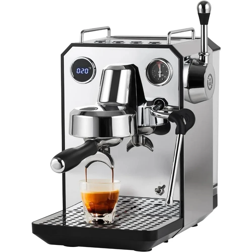 Heißer Verkauf! – Eulen-Espressomaschine, 15-barer professioneller halbautomatischer Espressomaschine mit Milchaufschäumer, Dampfstab – heißer Verkauf. Image