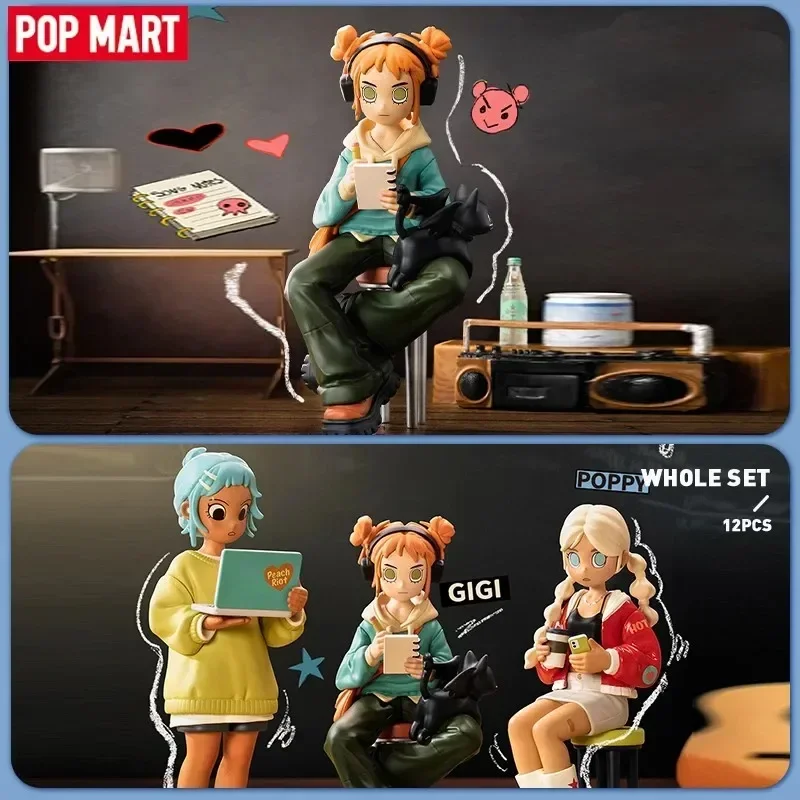 POP MART Peach Riot Rise Up Series Echte Mystery Box Blind Box Guess Bag Spielzeug Puppe Niedliche Desktop-Ornamente Sammlung Geschenk Niedlich
