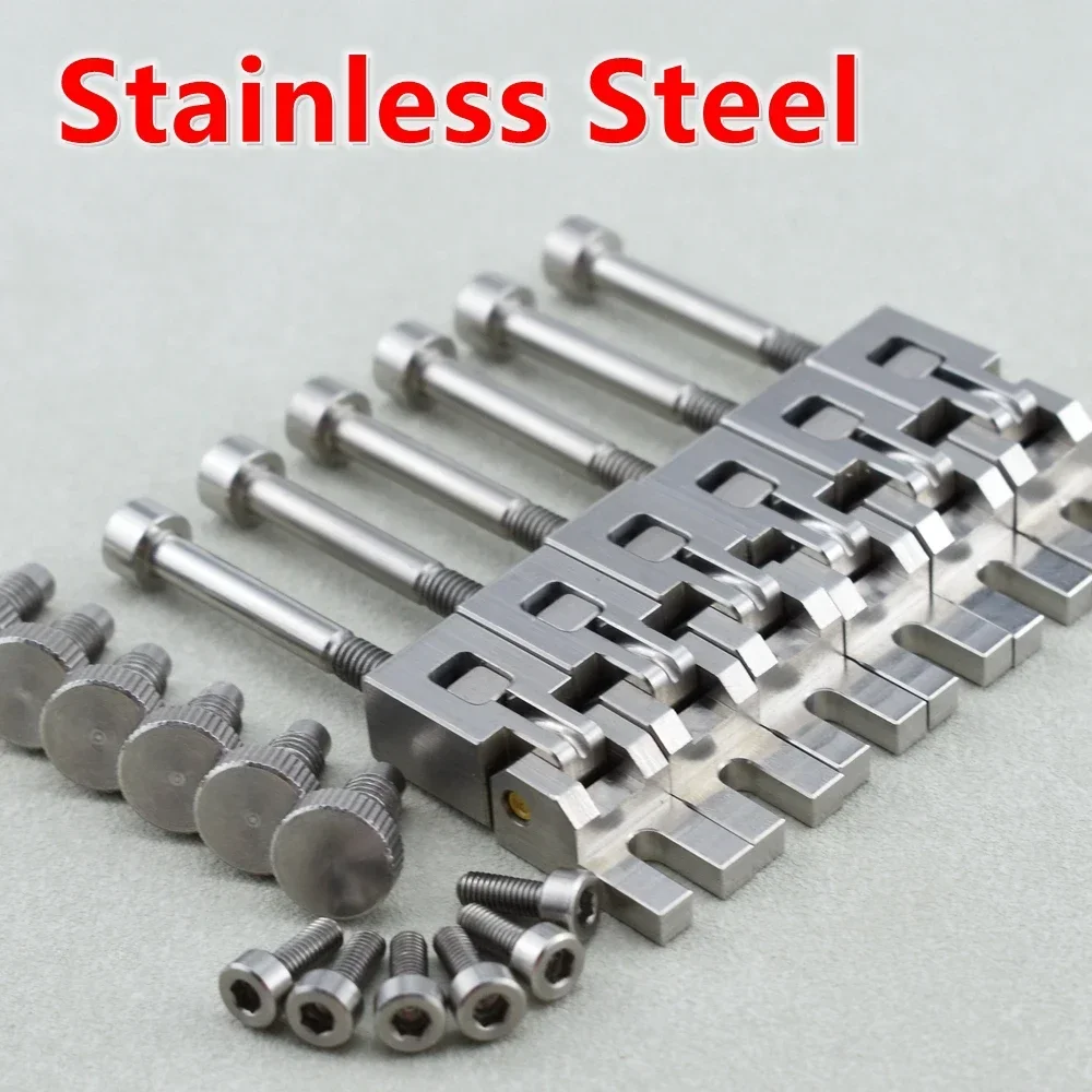 【Hergestellt in Japan】 Hochwertige (6/7 Saiten) Gitarrenbrücke aus Stahl für FR-Tremolo-Systembrücke Image