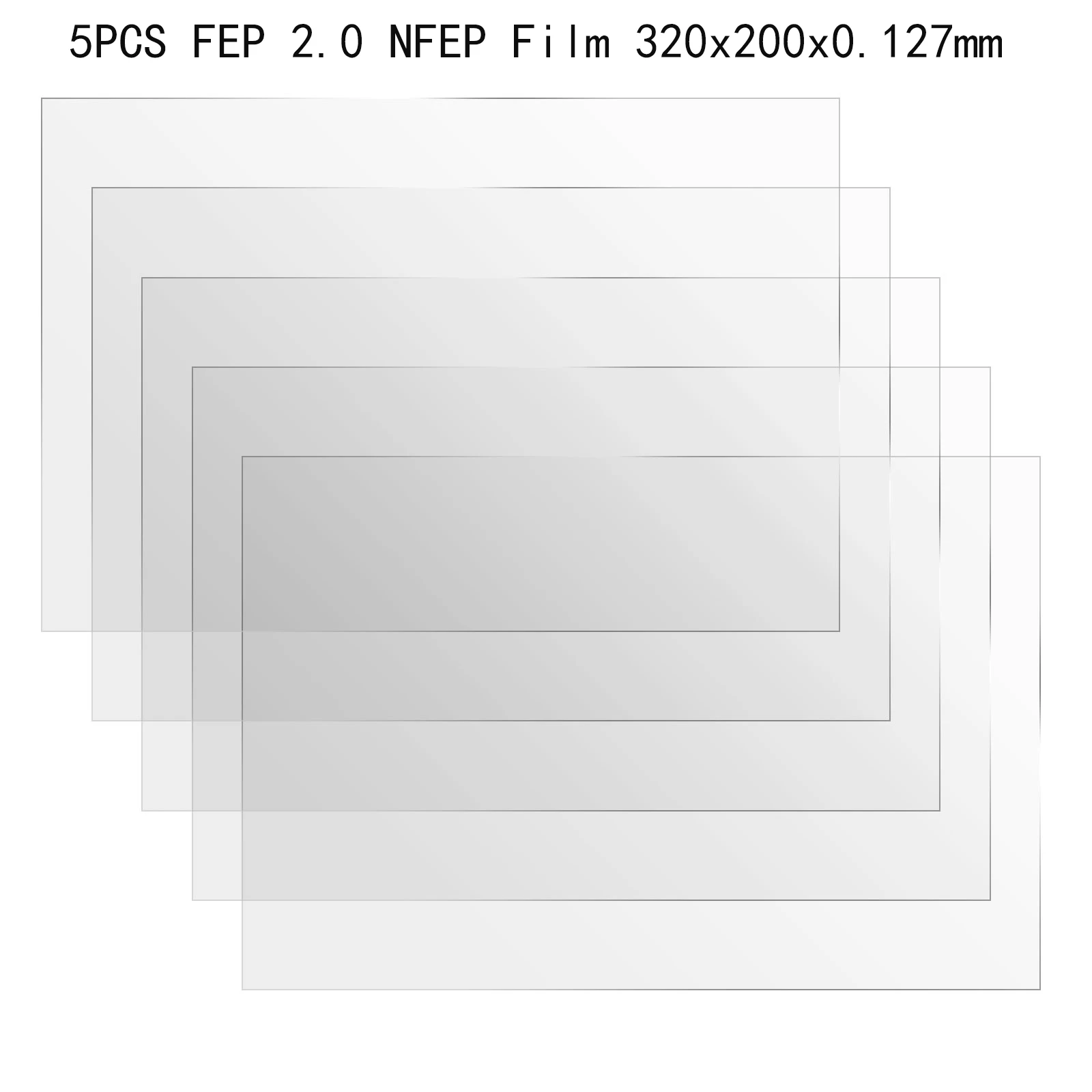 Nfep (pfa) Release-Film für jedes kubische Photon m3 max, elegoo juipter sonic mini 12.8 ''-13.6'' Harz 3D-Drucker 0,127 x x mm Image
